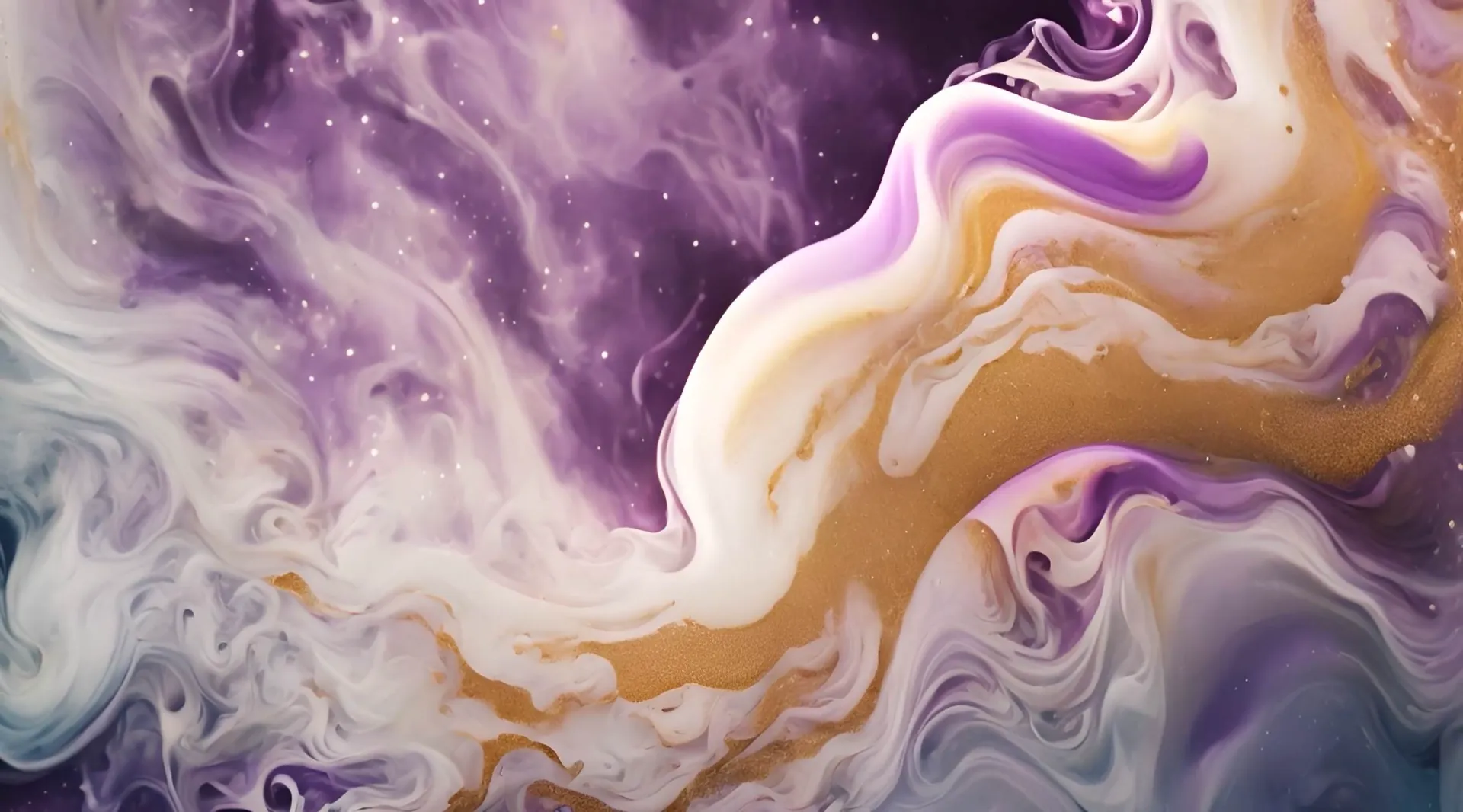 Cosmic Marble Ethereal Fluid Video Backdrop